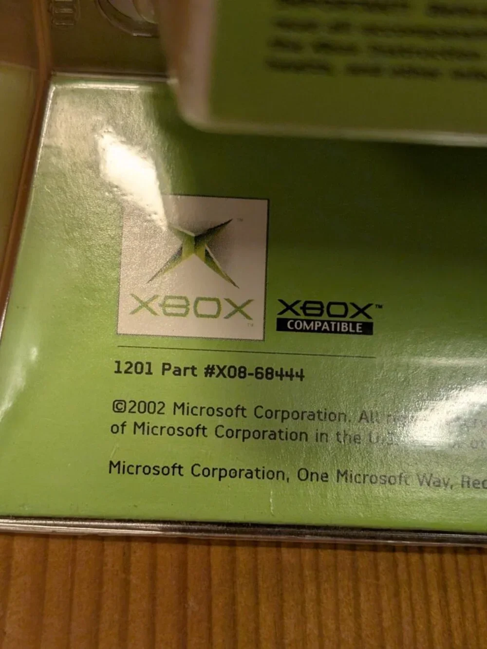 Original Xbox Controller S Official OEM 2002 Brand New Sealed - Package Damaged